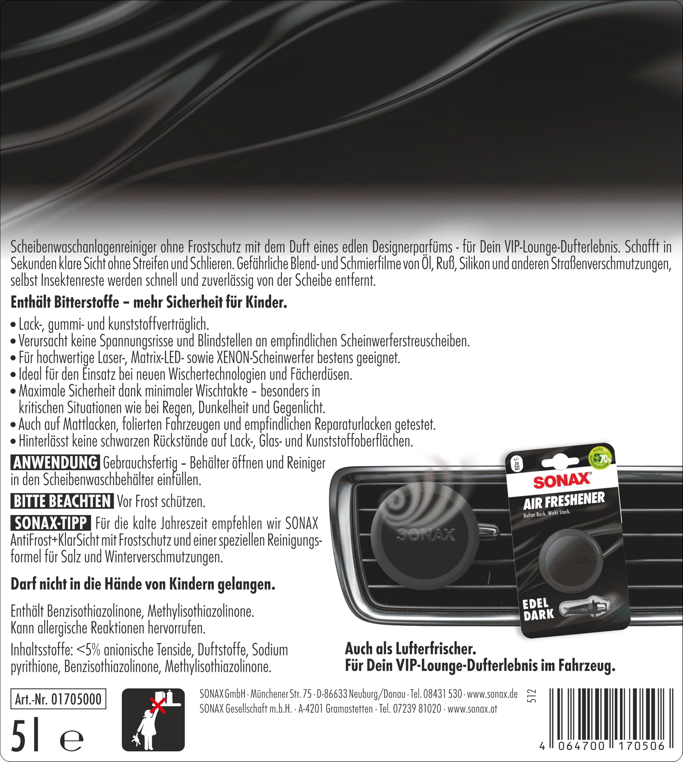 sonax-scheibenreiniger-gebrauchsfertig-edeldark-scheibenreiniger-5-liter image 2