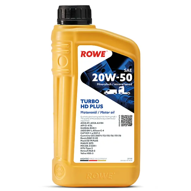 rowe-hightec-turbo-hd-sae-20w-50-plus-shpd-motoren-l-1-liter-mineralisch-f-r-gem image 1