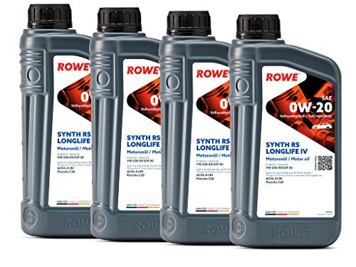 rowe-hightec-synth-rs-longlife-iv-sae-0w-20-motor-l-4-liter-4x1l-made-in-germany image 2