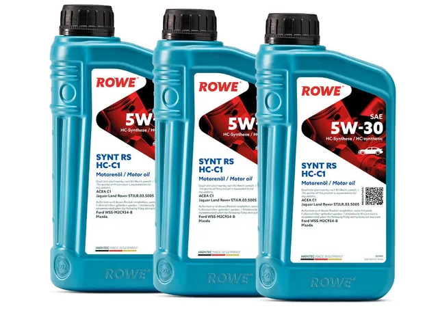 rowe-hightec-synt-rs-sae-5w-30-hc-c1-3-liter-3x1l-kraftstoffsparendes-hochleistu image 1