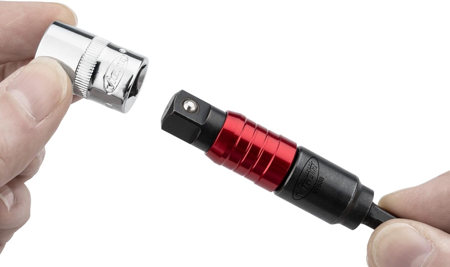 vigor-v7638-steckschl-ssel-adapter-mit-gelenk-1-4-auf-3-8-16-mm-arretierbar image 3