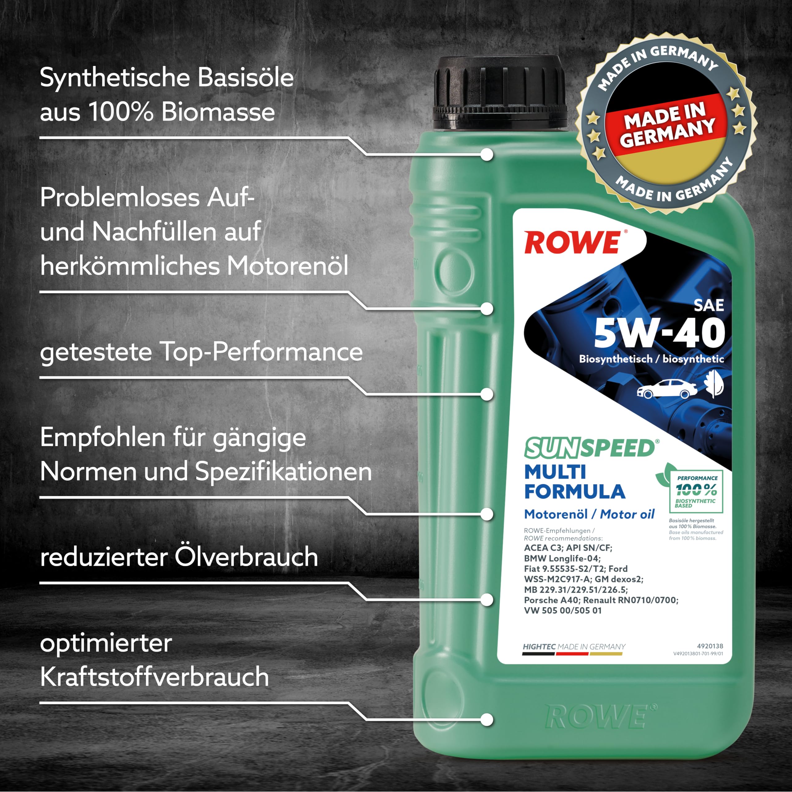 rowe-sunspeed-multi-formula-sae-5w-40-1-liter-mehrbereichs-motoren-l-f-r-otto-un image 3