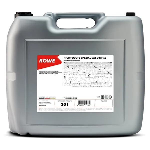 rowe-hightec-gts-spezial-sae-20w-50-20-liter-mehrbereichs-motoren-l-f-r-pkw-mit- image 1
